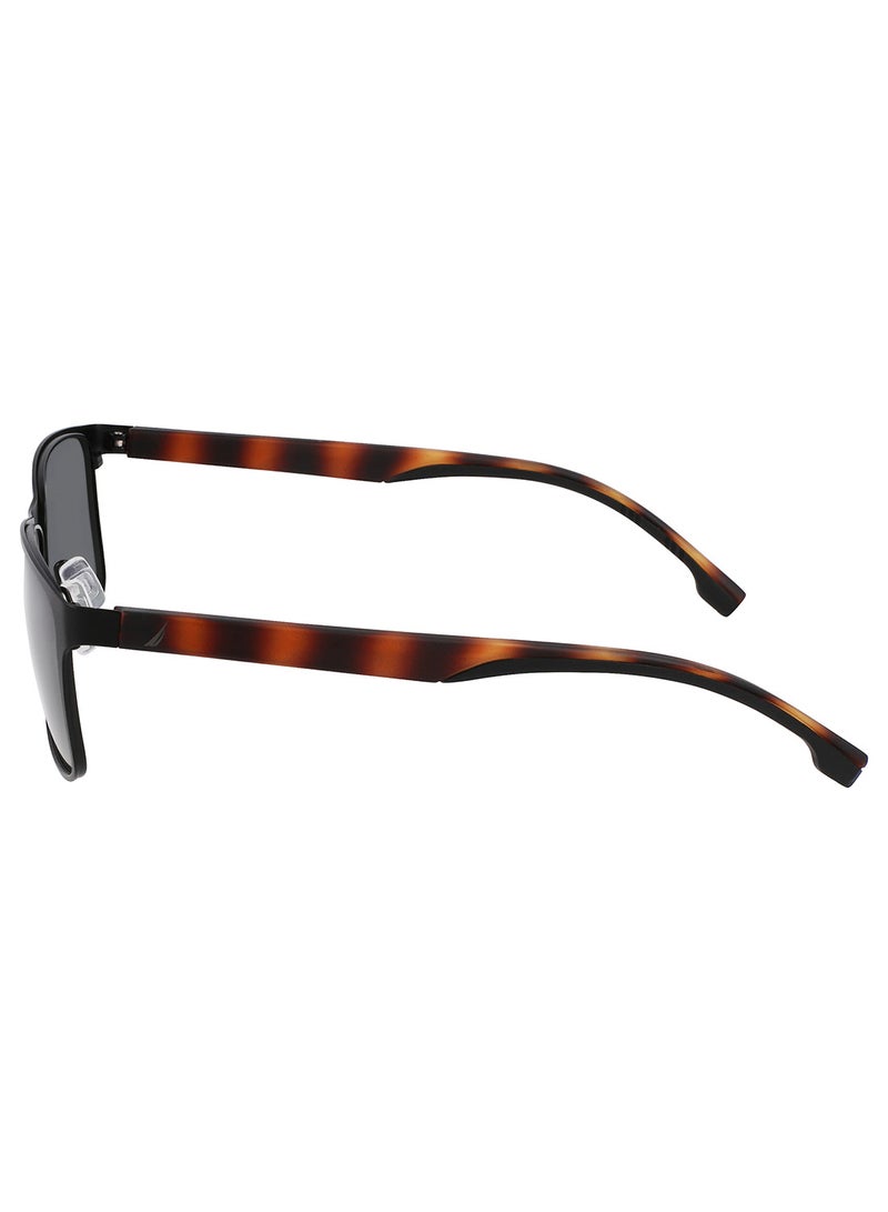 NAUTICA نظارات شمسية ناوتيكا كاملة الإطار معدنية N103Sp 5516 (005) باللون الأسود غير اللامع - Image 1