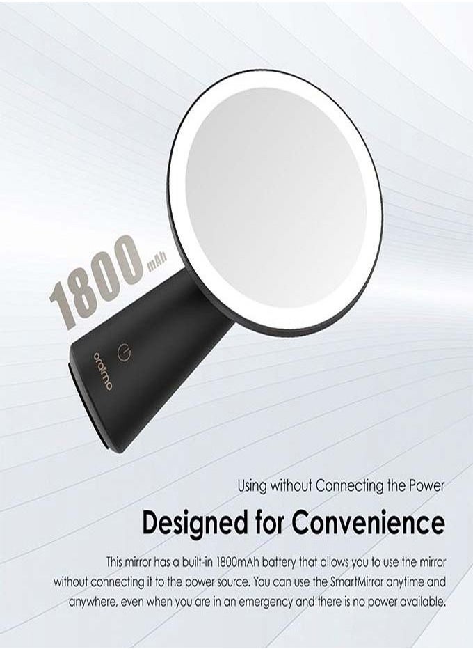 Oraimo - SmartMirror High Texture Smart Desktop Makeup Mirror with Light - Image 1
