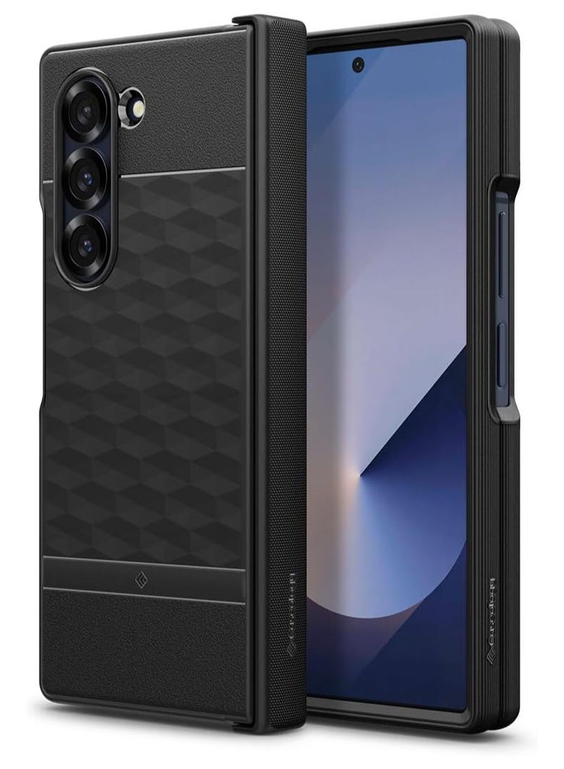 Caseology Parallax for Samsung Galaxy Z Fold 6 Case Cover (2024) with Hinge Protection - Matte Black - Image 1