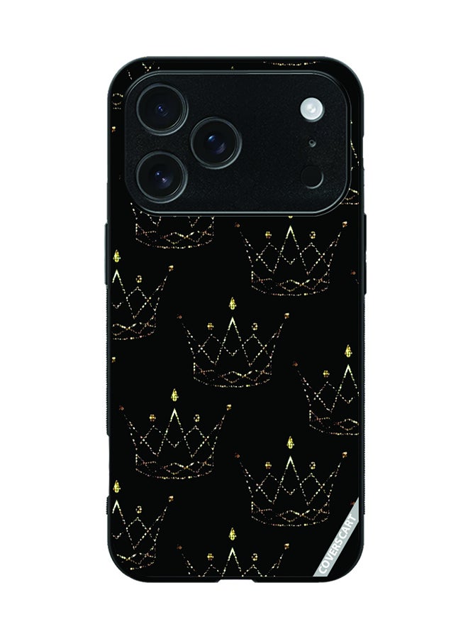 COVERSCART Protective Case Cover For Apple iPhone 17 Pro Crown Design Black