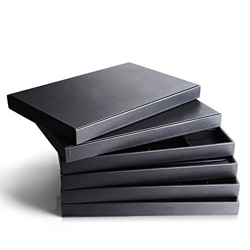 Oirlv Black Leather 24 Grid Jewelry Insert Tray Necklace Pendant Display Tray Jewelry Drawer Organizer（Pack of 1） - Image 5