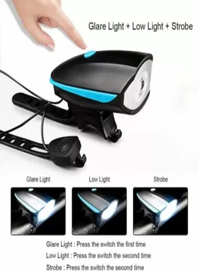 BLACKBELL Bicycle USB Rechargeable Head Light with Back Light with Tyre Valve Light (Pack of 1 Front Light, 1 Rear Light, 2 Multicolor Valve Lights) - Image 2