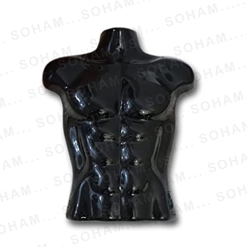 SOHAM SHREE ® : Male Body Hanger | Non-Breakable Plastic Men Body Shell Mannequin- Dummy Type Hangers Kurta Shirt Display Stands - Regular Size (Black, 2) - Image 1