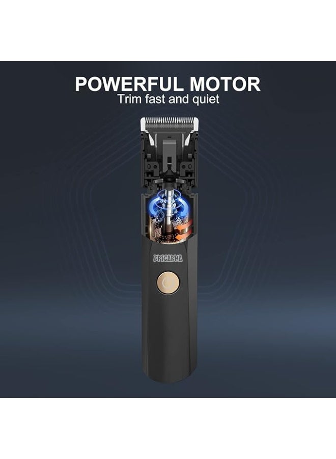 epicarma 3-in-1 Grooming Kit Trimmer for Men with Charging Stand, Matte Black Finish, All-in-One Professional Hair, Beard & Body Trimmer, Waterproof IPX6, SkinSafe Ceramic Blades, Fast Charging, Nose & Ear Hair Trimmer, Hair Clipper & Beard Comb Set - Image 3