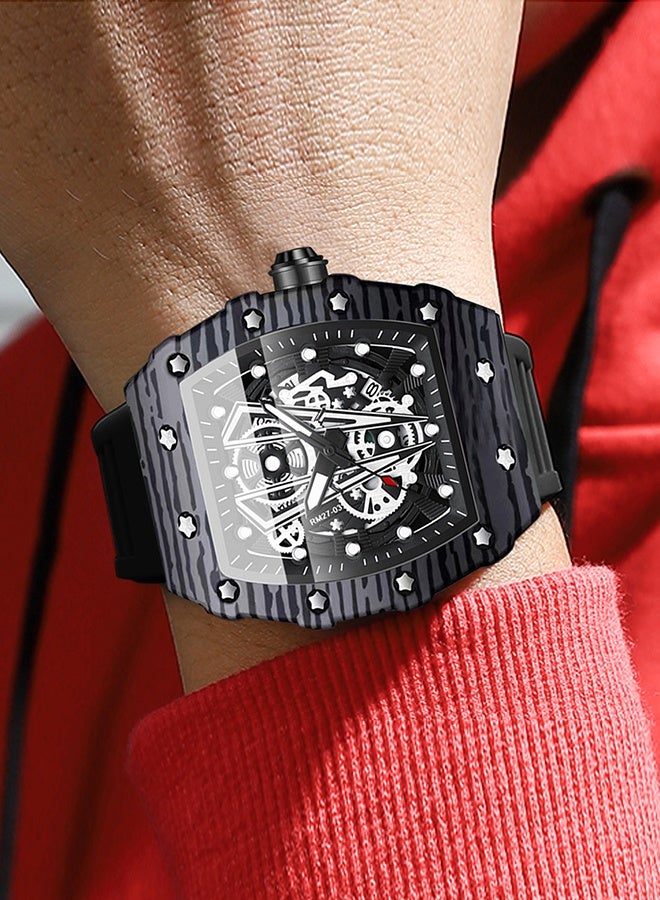 Men's Sports Waterproof Watch Silicone Strap B8577 -42mm - Image 2