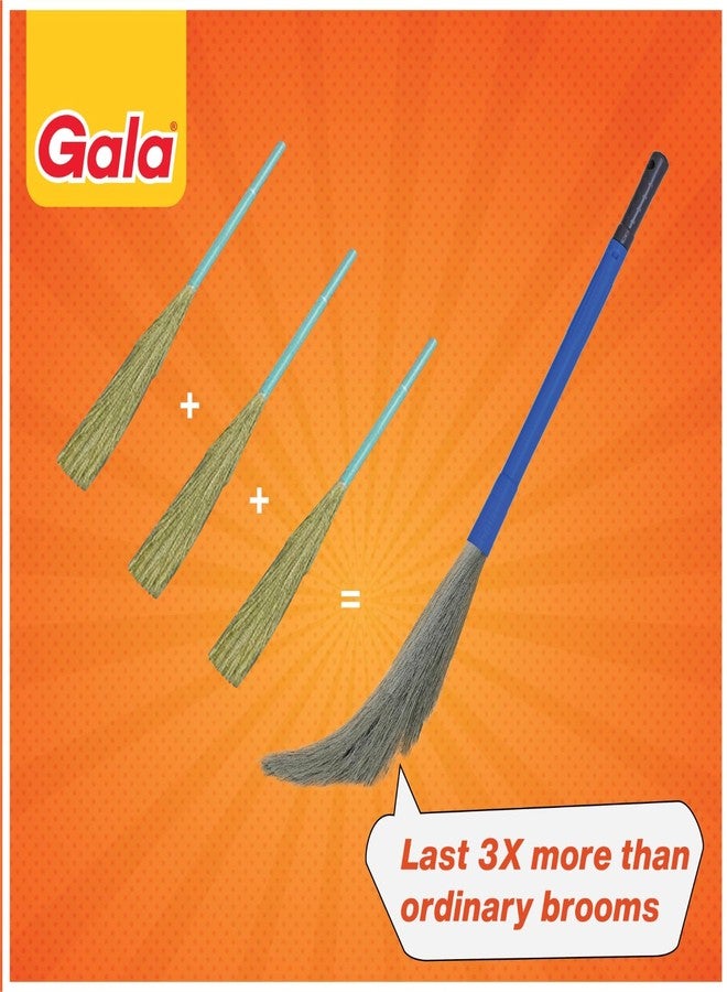 Gala No Dust Floor Broom- (Freedom from New Broom Dust- Bhusa) 2-in-1 - with Extendable Handle (1) - Image 5