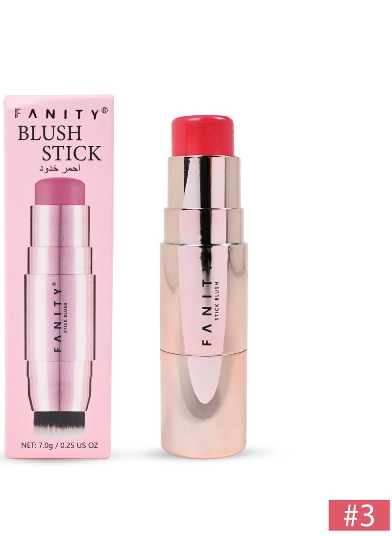 FANITY A practical stick blush with a soft, creamy formula that adds a natural, glowing touch to the cheeks. It is easy to blend and ideal for everyday use and travel.