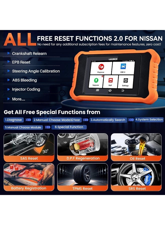 LAUNCH X431 Elite 2.0 PRO fit for Nissan Bi-Directional Scanner - Image 3