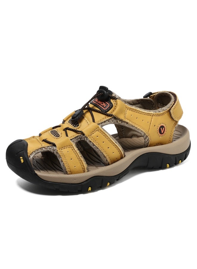 NIBEMINENT Plus Size   Men's Sandals  Summer Outdoor Head-Carried Beach Shoes Sport Casual Slippers Men - Image 1