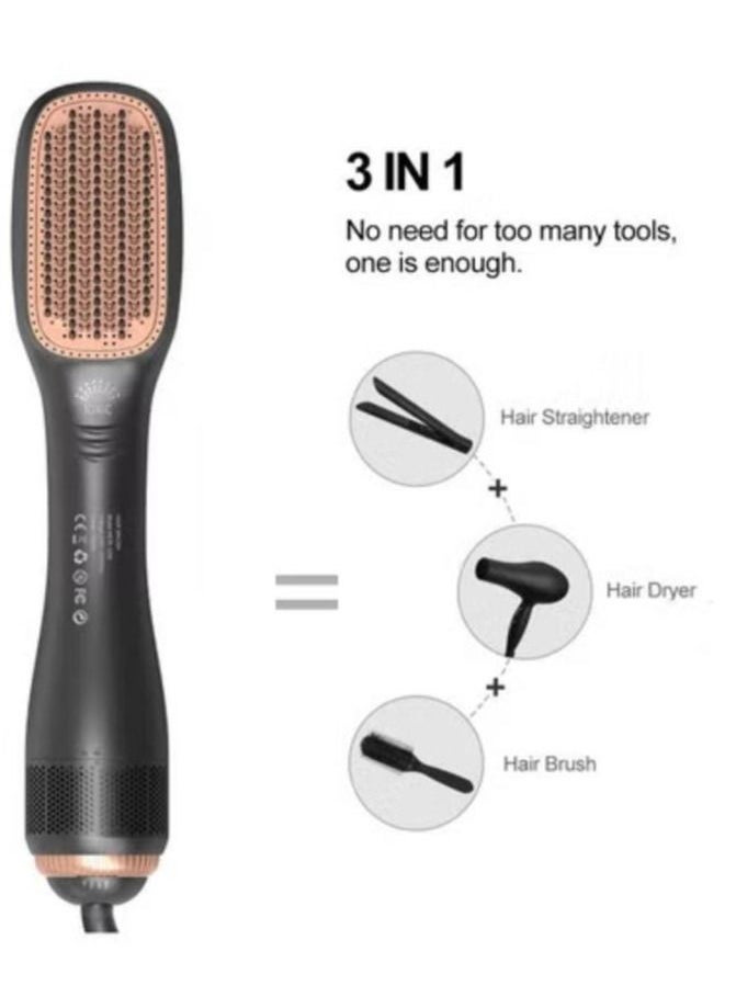Generic - Ceramic  Hair Dryer And Styler 3 In 1 Black - Image 1