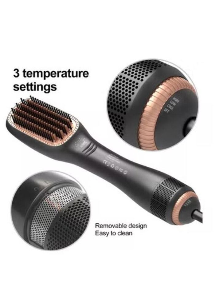 Generic - Ceramic  Hair Dryer And Styler 3 In 1 Black - Image 1