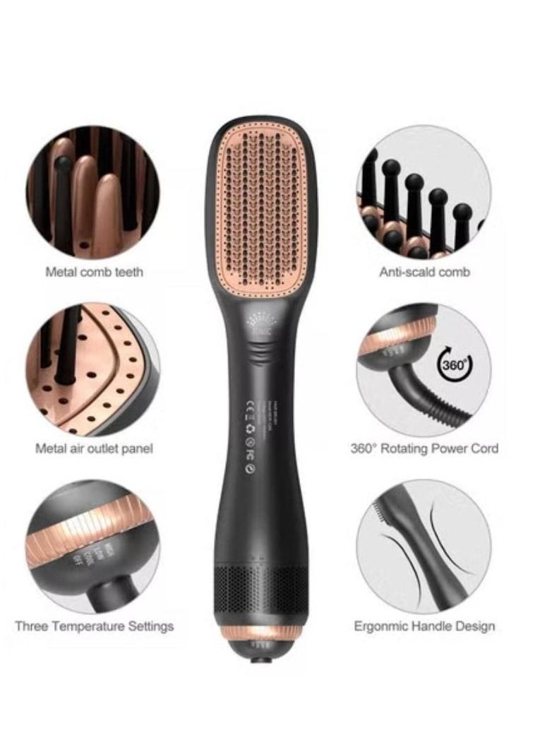 Generic - Ceramic  Hair Dryer And Styler 3 In 1 Black - Image 1