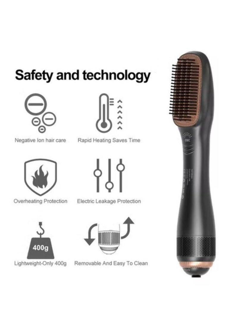 Generic - Ceramic  Hair Dryer And Styler 3 In 1 Black - Image 1