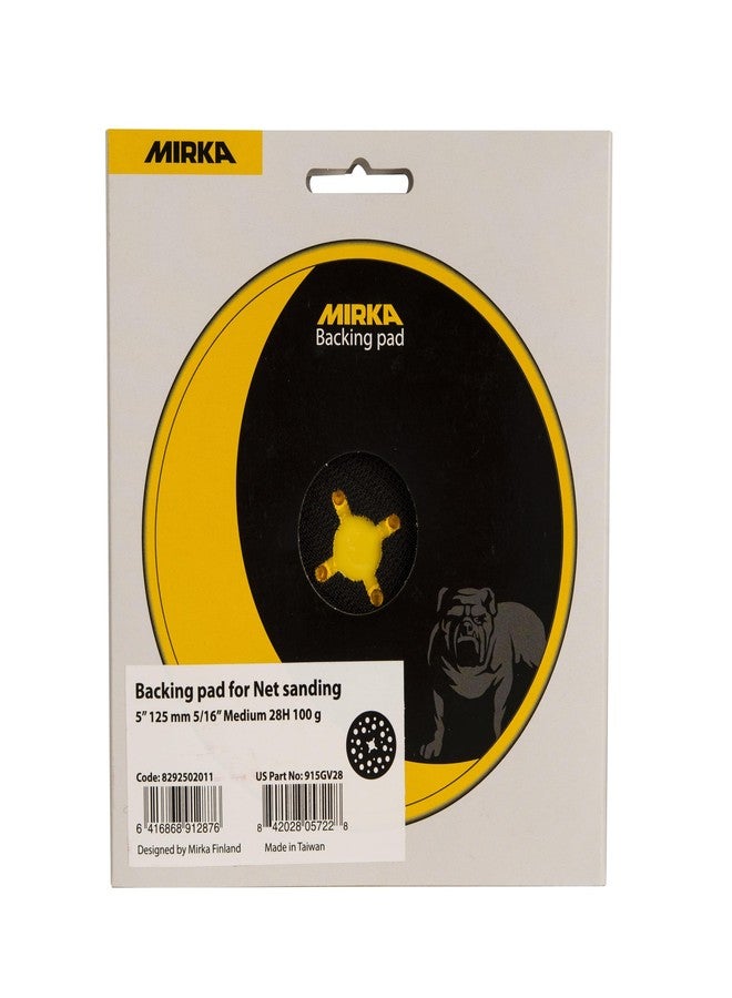 Mirka Backup Pad 5" Hook and Loop / 28 Holes / 1 pcs/Medium / 915GV28 - Image 5