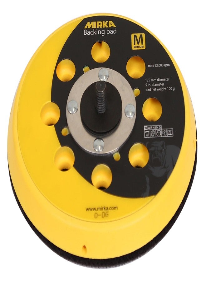 Mirka Backup Pad 5" Hook and Loop / 28 Holes / 1 pcs/Medium / 915GV28 - Image 3