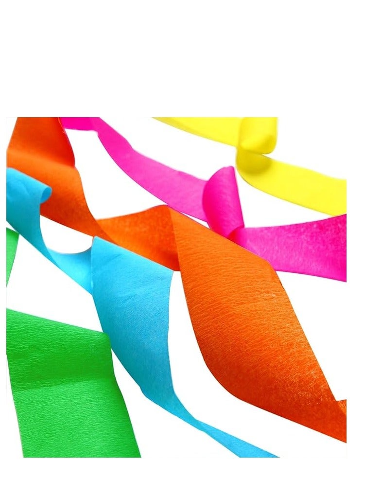 Flamingo 5 Pcs Crepe Paper Streamers Rolls 1.5Inch Assorted Colour - Image 2