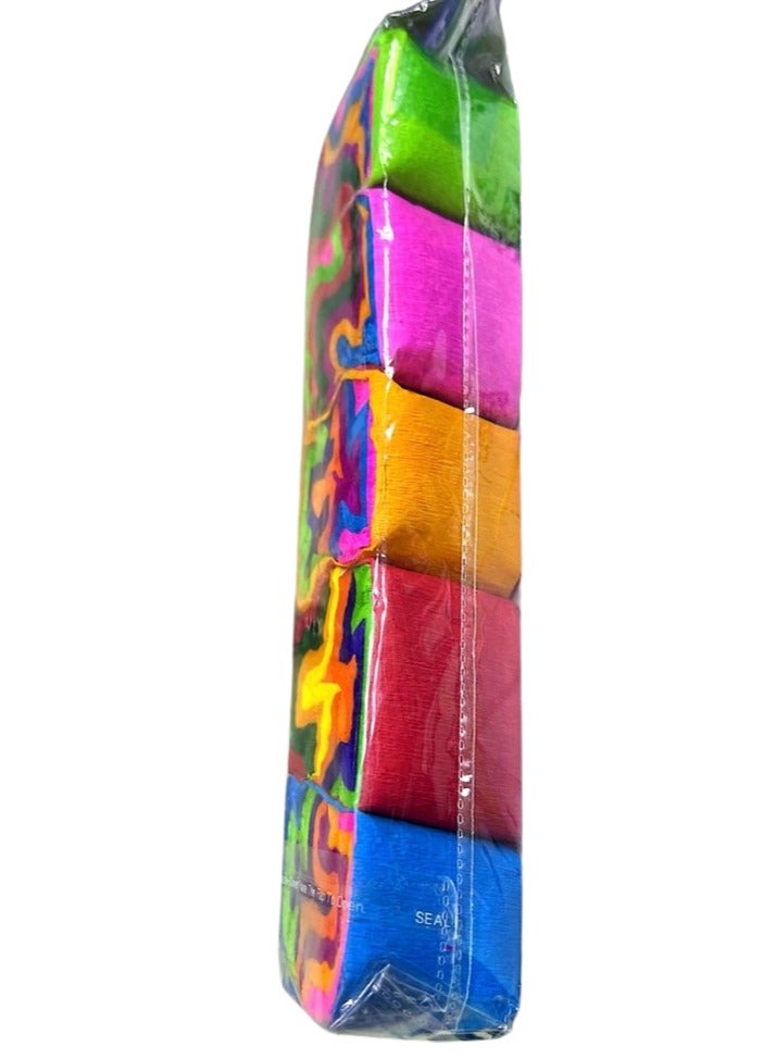Flamingo 5 Pcs Crepe Paper Streamers Rolls 1.5Inch Assorted Colour - Image 4