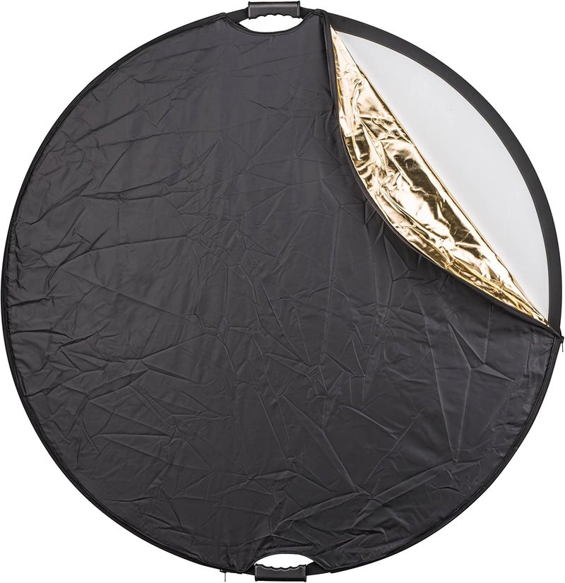 Phottix PH86498 5-in-1 120 cm Premium Reflector with Handles, Black - Image 2