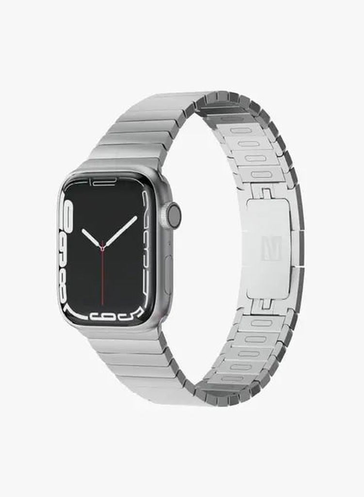 LEVELO Apple Watch 45/44/42mm Westin Steel Watch Band / Stylish & Elegant Design / Anti-Scratch and Wear Off / Premium Material / Easy Installation & Removal / Special Features Anti-Scratch / Material Stainless Steel - Silver - Image 2
