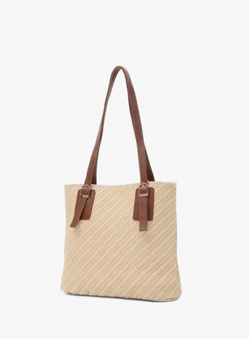 Shule Bags  Valenne Wicker Shoulder Bag Taba for Women | Best Price UAE