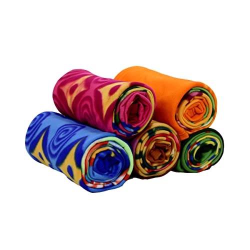 Agirav All Season Multipurpose Polar Fleece Single Bed Printed Assorted Multicolor Lightweight Blanket (Set of 5, 90 x 61 inches) - Image 2