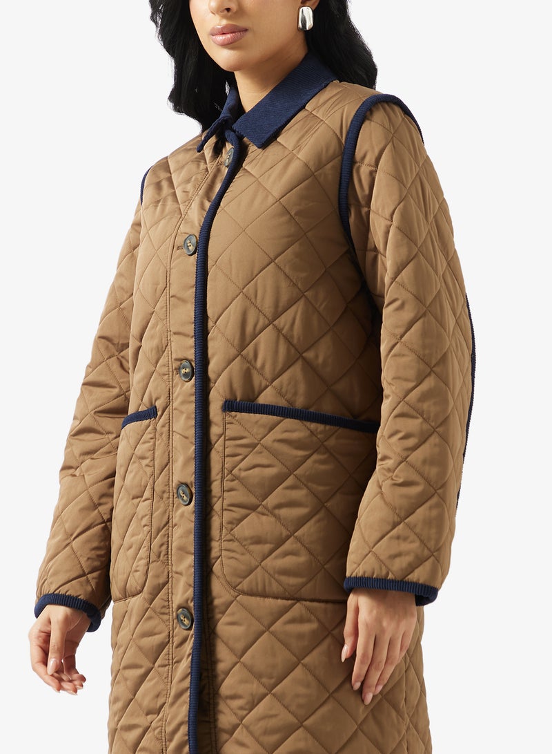 فيرو مودا معطف إيميلي الطويل - Image 3