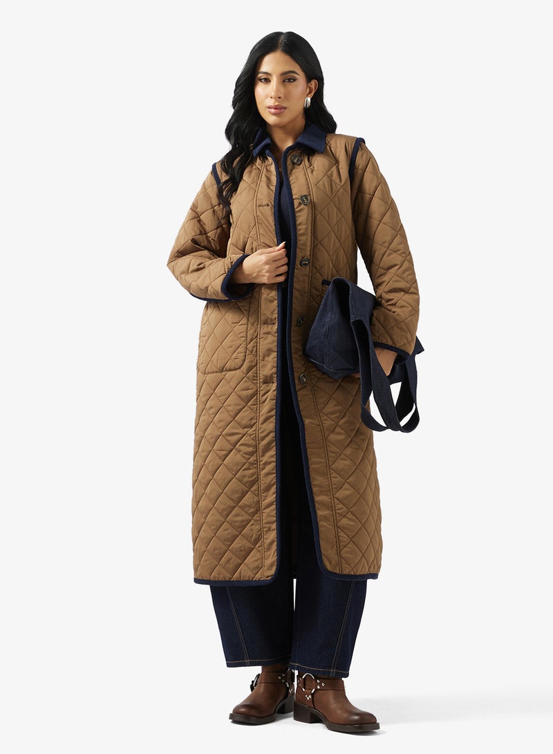 فيرو مودا معطف إيميلي الطويل - Image 4