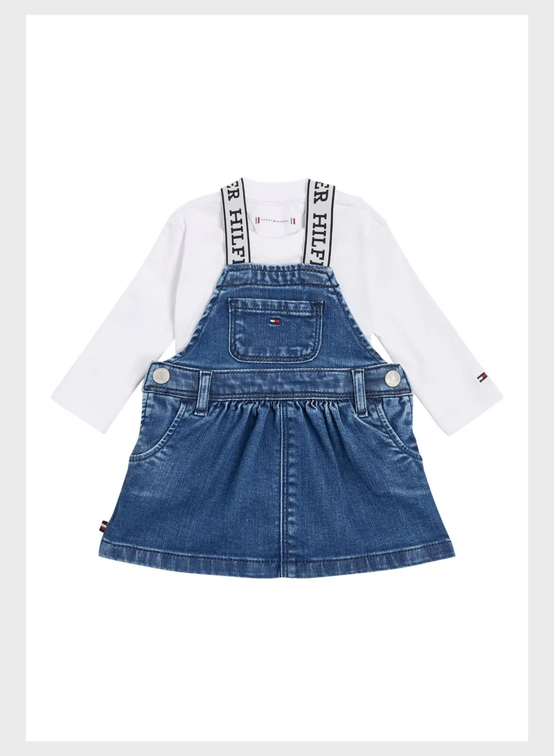 TOMMY HILFIGER Baby Denim Dungaree Set