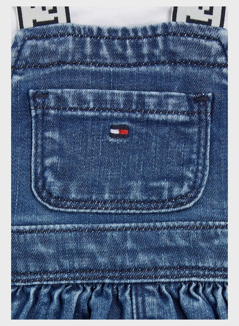 TOMMY HILFIGER Baby Denim Dungaree Set