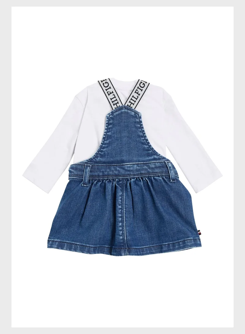 TOMMY HILFIGER Baby Denim Dungaree Set