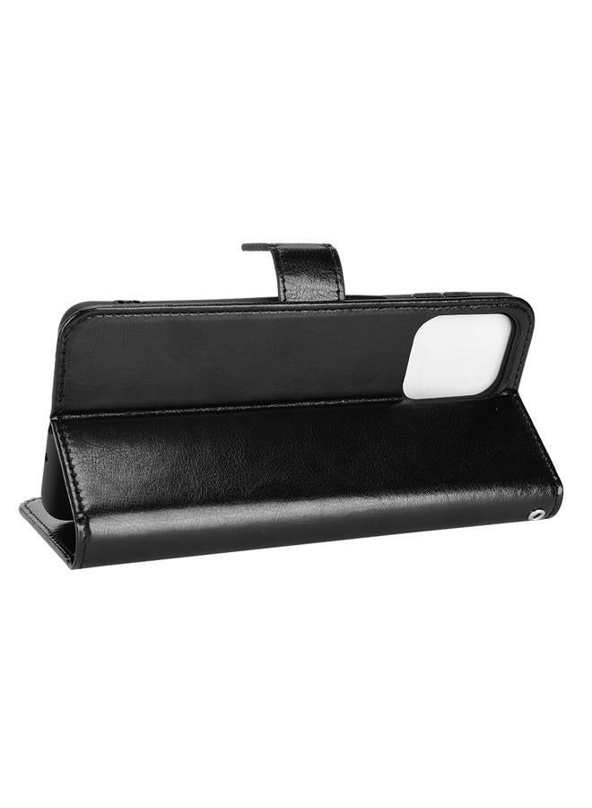 S-TOP Case For Samsung Galaxy M53 5G Crazy Horse Texture Horizontal Flip Phone Leather Case - Image 5