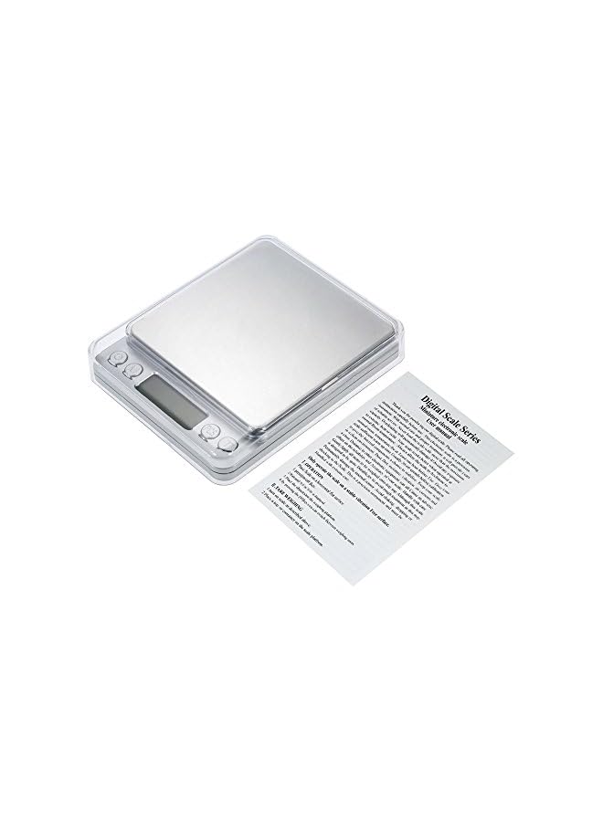 PROMASS Accurate Kitchen Scale High-precision Jewelry Scale Mini Food Scale Electric Kitchen Scale with Two Trays Kitchen Baking Scale Pocket Scale - Image 2