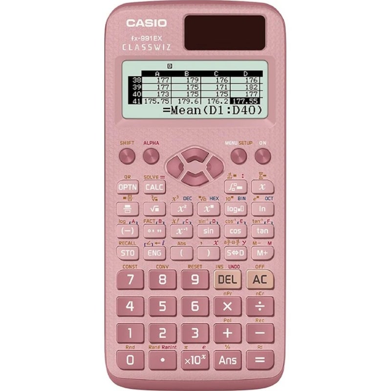 Scientific Calculator: 552 Functions High-Resolution Screen - Solar Powered With Battery Backup Portable Calculator for High School University Engineering Mathematics