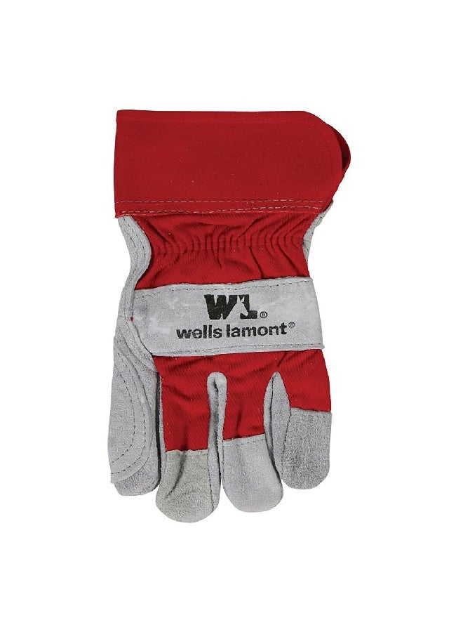 Wells Lamont Pair of Heavy-Duty All Purpose Protective Gloves Red and Grey 15.748 x 36.322 cm 4050XL - Image 4