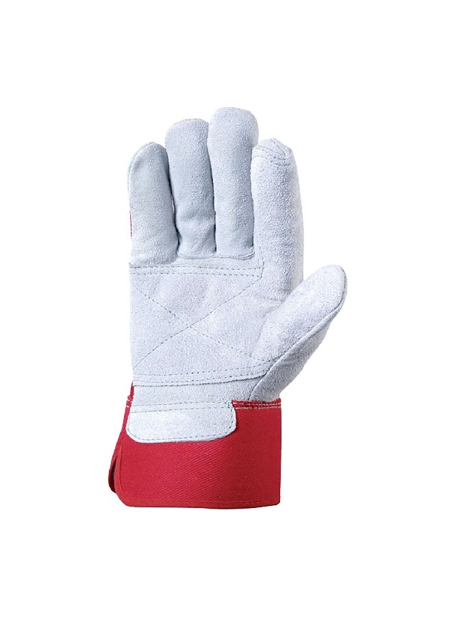 Wells Lamont Pair of Heavy-Duty All Purpose Protective Gloves Red and Grey 15.748 x 36.322 cm 4050XL - Image 2