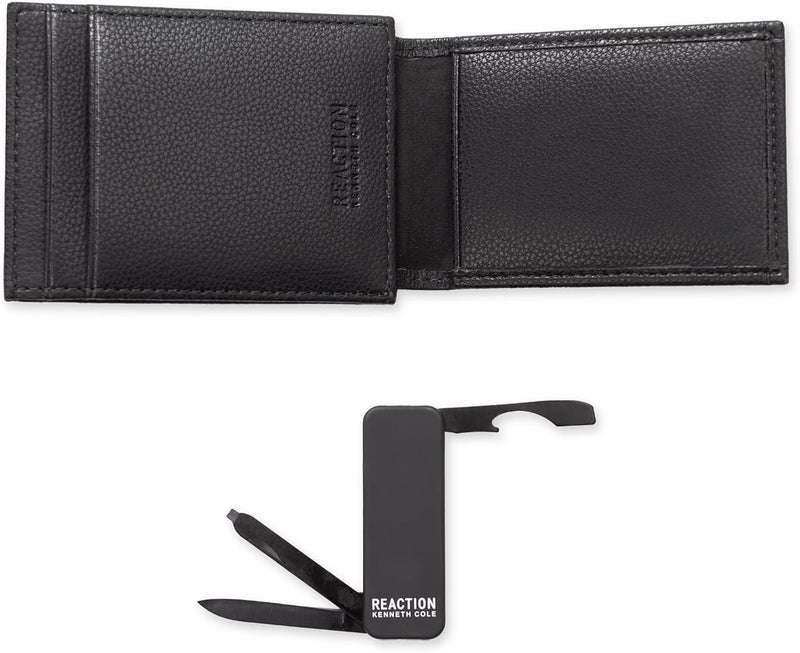 Kenneth Cole REACTION FPW W/MULTITOOL MONEYCLIP, Black, One size - Image 2