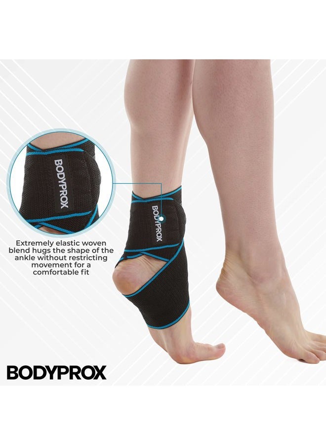 Bodyprox Ankle Support Brace 2 Pack, Adjustable Compression Ankle Braces for Sports Protection, One Size Fits Most for Men & Women - Image 2
