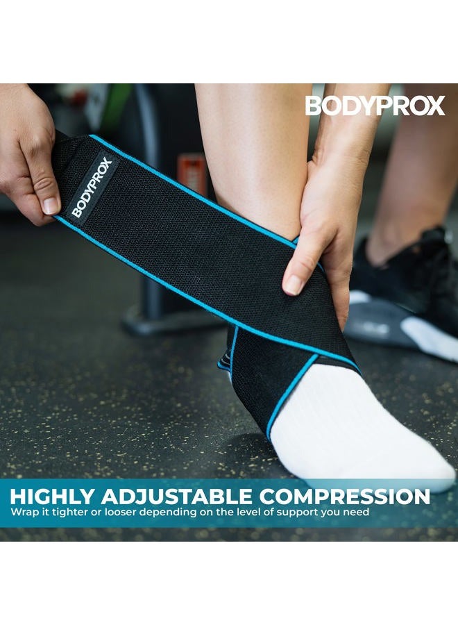 Bodyprox Ankle Support Brace 2 Pack, Adjustable Compression Ankle Braces for Sports Protection, One Size Fits Most for Men & Women - Image 5