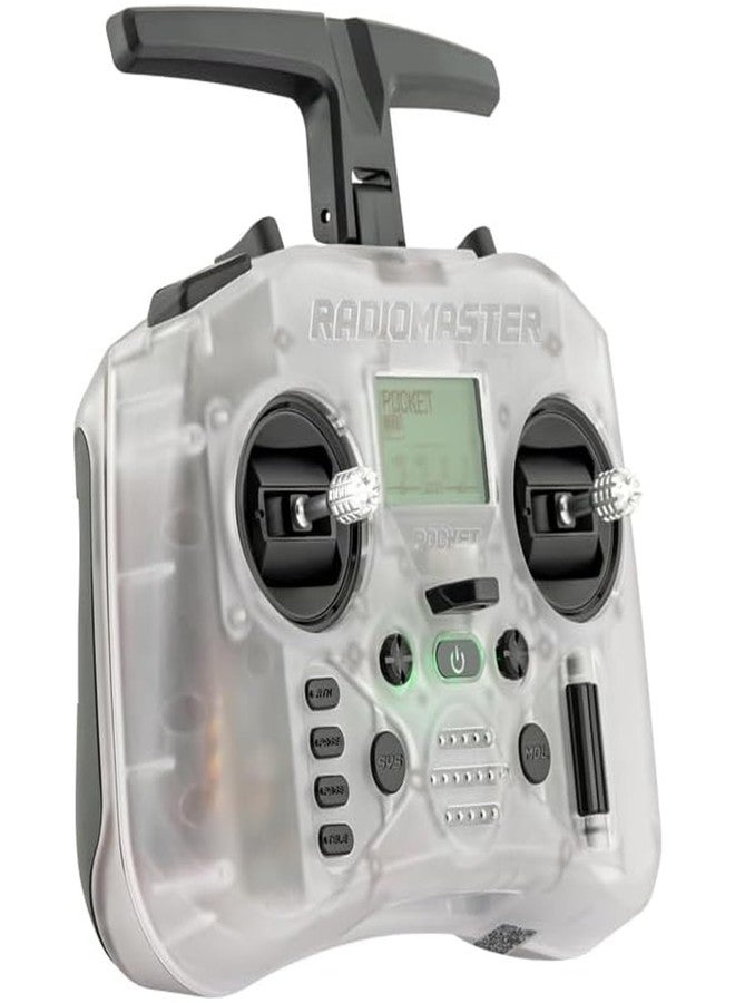 RadioMaster Pocket Portable Remote Controller Hall Gimbal EdgeTX Built in LED Light Mode 2 (Transparent, CC2500) - Image 2