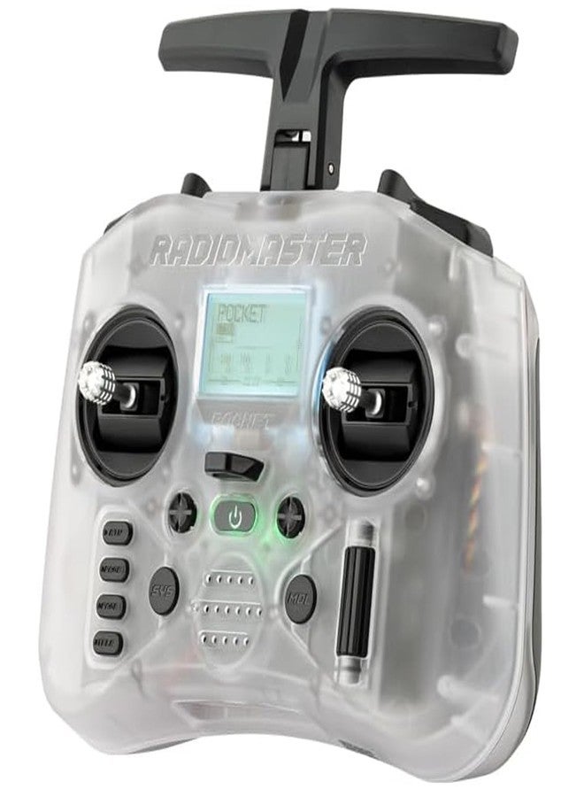 RadioMaster Pocket Portable Remote Controller Hall Gimbal EdgeTX Built in LED Light Mode 2 (Transparent, CC2500) - Image 1