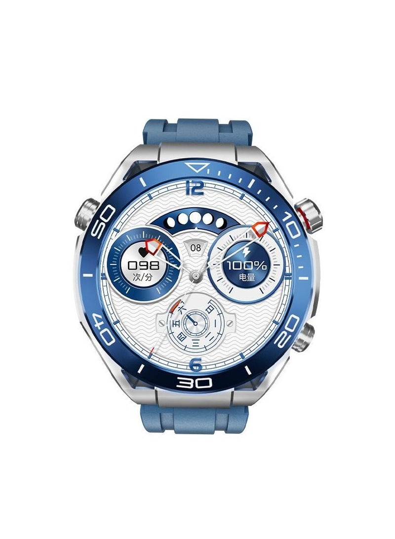 AROAQ سوار ساعة ذكية جديدة مقاومة للماء للرجال مع قرص اتصال وشاشة تعمل باللمس بالكامل ووضع رياضي ومراقب معدل ضربات القلب والنوم - Image 1