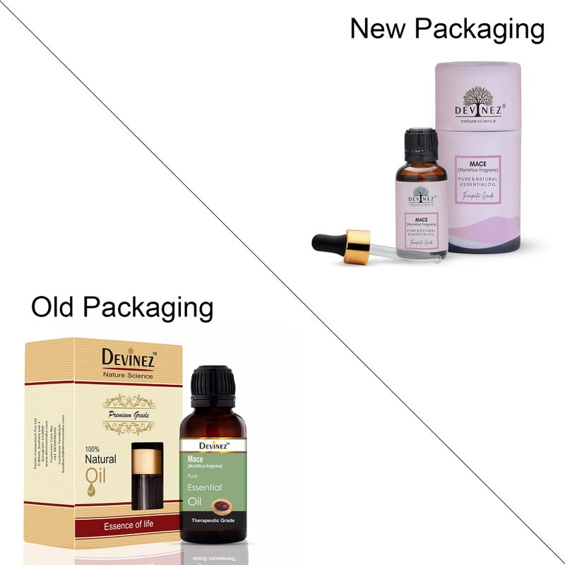 Devinez Mace Essential Oil, Pure, Natural and Undiluted, 30ml in Glass Bottle - Image 2