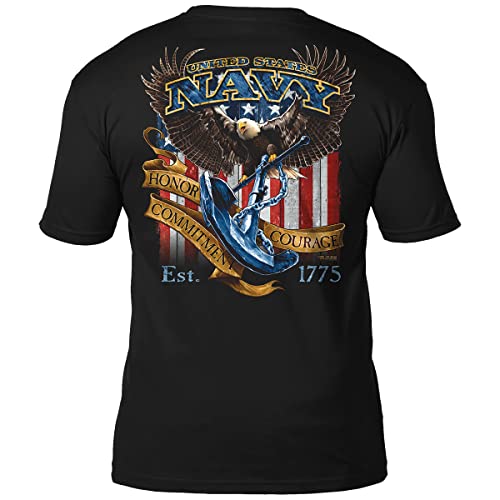 7.62 Design US Navy 'Fighting Eagle' Men's Battlespace T-Shirt 2X - Image 1