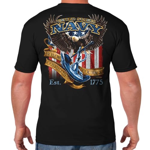 7.62 Design US Navy 'Fighting Eagle' Men's Battlespace T-Shirt 2X - Image 3