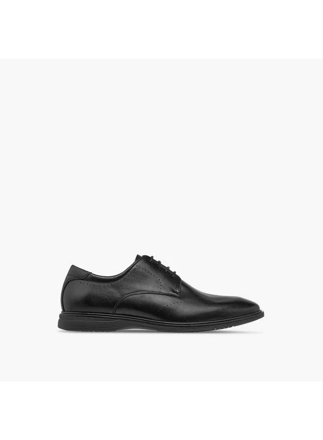 Le Confort Men Solid Derby Shoes with Lace-Up Closure