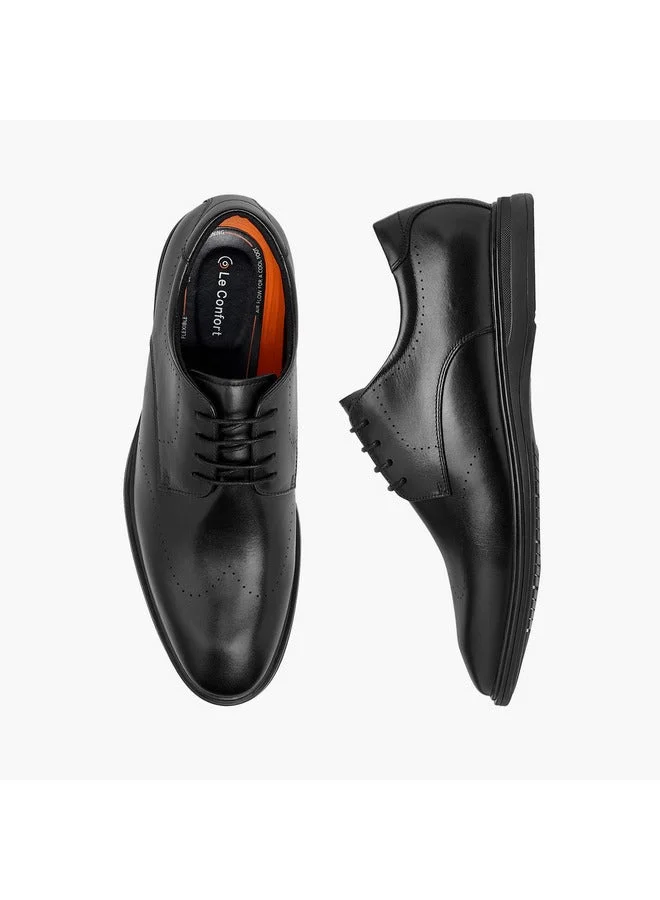 Le Confort Men Solid Derby Shoes with Lace-Up Closure