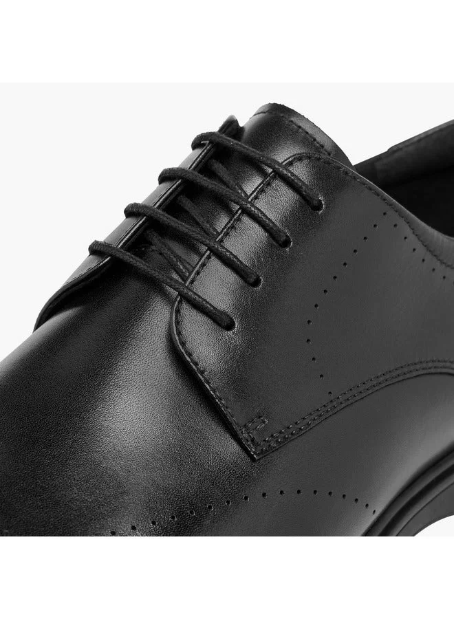 Le Confort Men Solid Derby Shoes with Lace-Up Closure