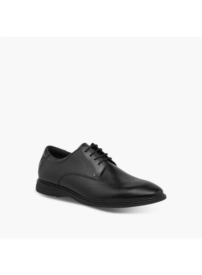 Le Confort Men Solid Derby Shoes with Lace-Up Closure