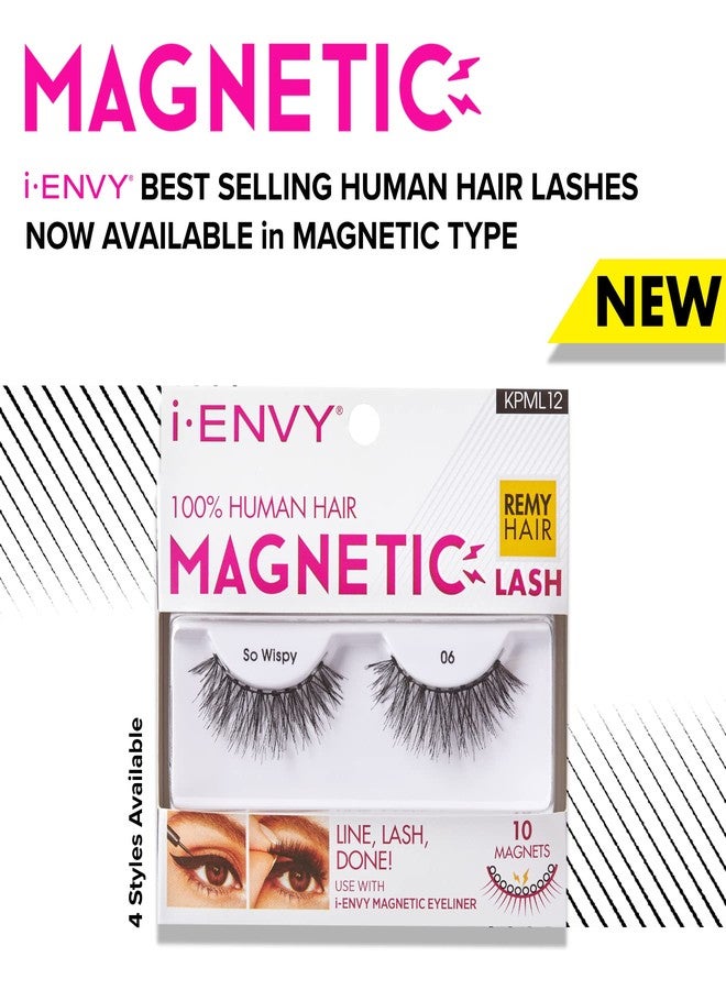 iEnvy i•ENVY Magnetic Human Hair Lashes Double Strength Reusable Lashes Easy to Apply, Everyday Wearable False Eyelashes - Image 3