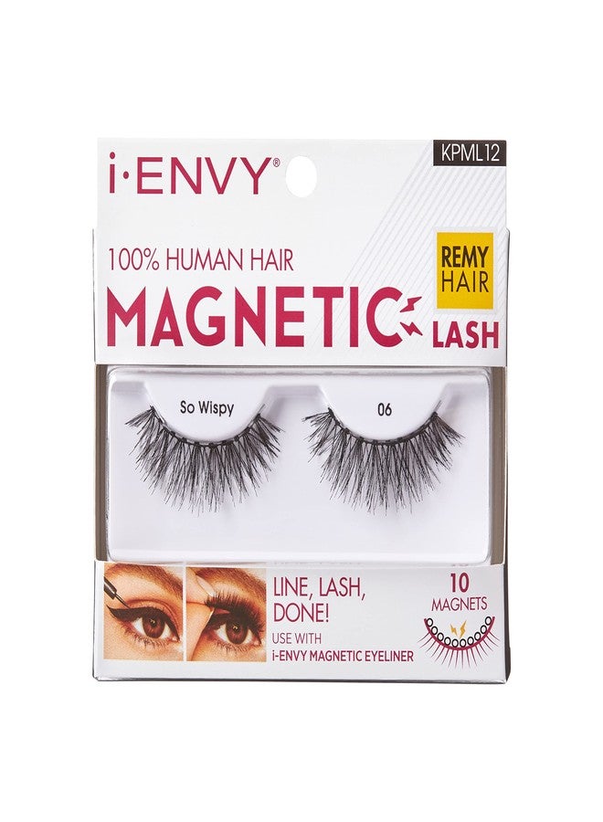 iEnvy i•ENVY Magnetic Human Hair Lashes Double Strength Reusable Lashes Easy to Apply, Everyday Wearable False Eyelashes - Image 1